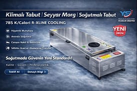 Kurumunuzda tek bir doğru yatırım, yıllarca sürecek bir hizmet konforu demektir. Yıldızlar Soğutma 785 K/Calori R-XLINE COOLING ile; bekleme ve nakil süreçlerinde kontrol, hijyen ve güven standardını yükseltin—süreç uzasa bile hizmetiniz “profesyonel” kalsın. Klimalı Tabut +1