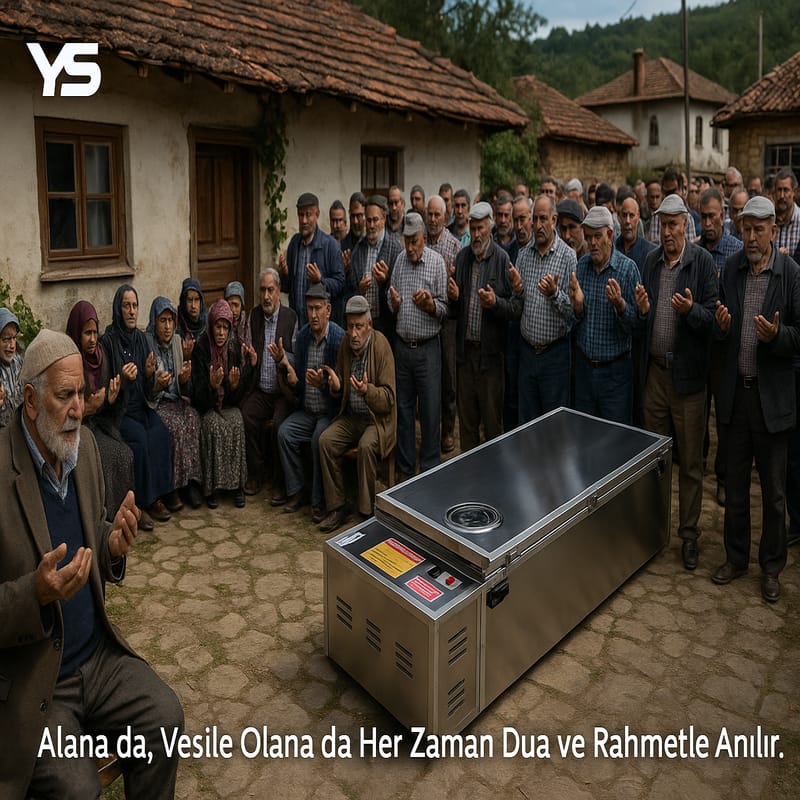 Klimalı cenaze tabutlarımız, kontrollü soğutma ve sessiz çalışma ile son yolculuğa saygılı bir ortam sunar. CE standartlarına uygun üretim, uzun ömürlü ve bakımı kolay sistemler.